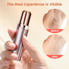 Picture of Facial Hair Remover for Women- as Seen on TV Painless Face Shaver -Mini Hair Remover, Electric Razor Shaver Portable Bikini Epilator for Lips, Chin, Armpit, Peach Fuzz, Fingers, Neck, Cheek(Champagne