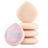 Picture of 5Pcs Pale Pink Makeup Sponge For Foundation Concealer And Powder, Latex free Blender Sponge For Natural And Easy Makeup Soft Long-lasting And Beginner-friendly, Medium