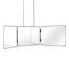 Picture of JANMPASK 3 Way Mirror for Self Hair Cutting Tools with Height Adjustable Mirror 360 Trifold Mirror for Makeup to See Back of Head (Black)