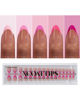 Picture of BTArtboxnails XCOATTIPS Pink French Tip Press On Nails - Short Press On Nails Almond, Soft Gel Nail Tips, 160Pcs Soak Off Acrylic Brown Fake Nail Extension in 16 Sizes
