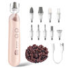 Picture of Professional Manicure Pedicure Kit, Cordless Electric Nail File Set, Rechargeable Pedicure Tools for feet, 5 Speeds Hand Foot Care Nail Drill for Thick Nail Toenail Cuticle Women Men Baby Pets-Rose