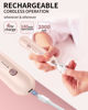 Picture of Professional Manicure Pedicure Kit, Cordless Electric Nail File Set, Rechargeable Pedicure Tools for feet, 5 Speeds Hand Foot Care Nail Drill for Thick Nail Toenail Cuticle Women Men Baby Pets-Rose
