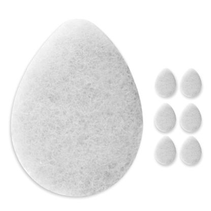 Picture of KOL Face Scrubber, Coconut Infused Exfoliating Facial Cleansing Pads, Disposable Exfoliator Face Sponge for Daily Face Cleaning and Makeup Removal, 6 Count