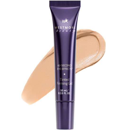 Picture of Westmore Beauty 60 Second Eye Effects Tinted Firming Gel - Instant Tightening Serum, Under-Eye Cream for Puffiness and Bags - Light to Medium, 0.33 Fl Oz (10 mL)