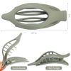 Picture of CHANDAT Flat Hair Clip 6 pcs Lay Down Claw Clips Hair Accessories for Women -Basic