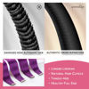 Picture of WENNALIFE Tape in Hair Extensions Human Hair Purple Tape in Extensions, 10pcs 25g 14 inch Remy Invisible Tape Ins Straight Colored Soft Real Human Hair Tape in Extensions Refill Set Extensions