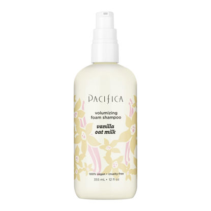 Picture of Pacifica Volumizing Foam Shampoo - Vanilla Oat Milk - Anti-Frizz, Volumizing, Deep Conditioning - Repair & Rejuvenate Clean Beauty Vegan Dermatologist Tested 12 fl oz