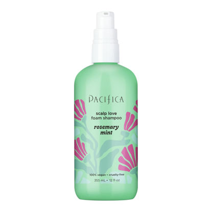 Picture of Pacifica Dandruff Shampoo - Rosemary Mint Scalp Detox - Clarifying for Oily & Dry Hair + Scalp Build-Up Control - Itchy Dry Scalp Treatment - Vegan & Cruelty-Free Dermatologist Tested