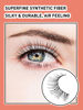 Picture of Natural Lashes Eyelashes Wispy Thin Band Strip Lashes 3D Volume Mink Lashes False Eyelashes 10MM Short Lashes C Curl Soft Lash Pack 7 Pair Siligli