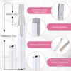 Picture of Chumia 2 Pcs Electric Eyebrow Trimmer Women Precision Face Razors Mini Shaver with Comb Christmas Women Gift Battery Operated Personal Epilator for Face Neck Fuzz Lips Leg(White, Pink)