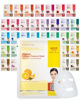 Picture of DERMAL 39 Combo Pack A Collagen Essence Korean Face Mask - Hydrating & Soothing Facial Mask with Panthenol - Hypoallergenic Self Care Sheet Mask for All Skin Types - Natural Home Spa Treatment Masks