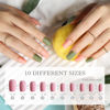 Picture of FANDAMEI Matte Press on Nails Square, 24 Packs 576PCS Press on Nails Medium Square Matte, Lightweight Natural Fake Nails Full Cover, False Nails with Glue, 24 Colors Short Square Press on Nails