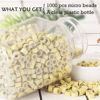 Picture of NIACONN 1000pcs Microlink Beads 5mm Silicone Lined Hair Extension Beads Micro Links Rings for Hair Extension - Blonde