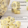 Picture of NIACONN 1000pcs Microlink Beads 5mm Silicone Lined Hair Extension Beads Micro Links Rings for Hair Extension - Blonde