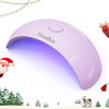 Picture of MelodySusie Portable UV LED Nail Lamp for Semi Cured Gel Nail Strips, Art04 6W Mini UV Light with 2 Timers (45s/60s) for Gel Nails, Stickers and Strips