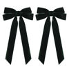 Picture of 2PCS Velvet Hair Bows Green Hair Ribbon Clips Big Fall Alligator Clips Hair Accessories for Women Girls Toddlers Kids Baby