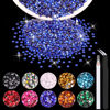 Picture of 5000PCS 2mm Resin Rhinestones in Bulk (Royal Blue), Bedazzling Flatback Crystals for Crafts DIY Nail Decoration, Gems Charms for Tumbler Shoes Clothing Fabric with Pickup Pen and Tweezers