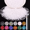 Picture of 5000PCS 2mm Resin Rhinestones in Bulk (White), Bedazzling Flatback Crystals for Crafts DIY Nail Decoration, Gems Charms for Tumbler Shoes Clothing Fabric with Pickup Pen and Tweezers