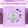 Picture of 2500PCS 5mm Resin Jelly Rhinestones in Bulk (Purplish Black AB), Bedazzling Flatback Crystals Rhinestones for Crafting DIY Nail Decoration, Gems Diomand Charms for Tumbler Shoes Clothing Fabric
