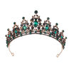 Picture of Kamirola - Queen Crown and Tiaras Princess Crown for Women and Girls Crystal Headbands for Bridal, Princess for Wedding and Party（01） (Black&Green)