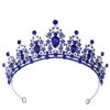 Picture of Kamirola - Queen Crown and Tiaras Princess Crown for Women and Girls Crystal Headbands for Bridal, Princess for Wedding and Party（01） (Silver&Blue)