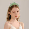 Picture of Kamirola - Queen Crown and Tiaras Princess Crown for Women and Girls Crystal Headbands for Bridal, Princess for Wedding and Party（01） (Silver & Green)