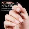 Picture of AILLSA Short Square Nail Tips - 504pcs Clear Soft Nail Tips Full Cover Gel Nails Tips Pre-shaped Acrylic for Extensions Easy for Home DIY Nail Salon 12 Sizes