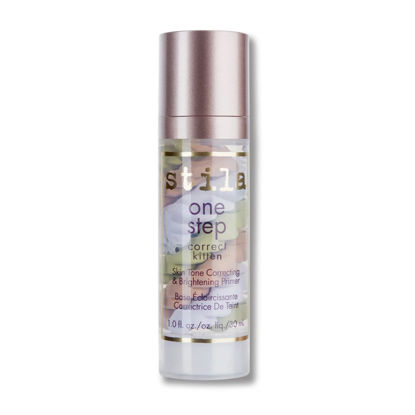 Picture of stila One Step, Color Corrector & Brightening Primer Facial Serum to Even Skin Tone, Moisturize & Hydrate, Oil-Free Makeup 1 Fl. Oz.