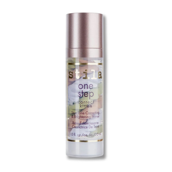Picture of stila One Step, Color Corrector & Brightening Primer Facial Serum to Even Skin Tone, Moisturize & Hydrate, Oil-Free Makeup 1 Fl. Oz.