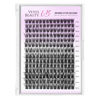 Picture of VEYESBEAUTY Lash Clusters Individual Eyelash Extensions Thin & Invisible Band DIY False Eyelashes for Self-application Newbie's Five-Second Series Wispy Lash Tray, Boldeye 8-16mm Mixed Length