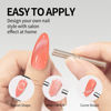 Picture of MAYCHAO 15ML Cat Eye Gel Nail Polish 1Pc Coral Gel Polish with Magnet Soak off Holographic Magnetic Nail Polish for Nail Art Manicure Salon DIY at Home, 0.5 OZ