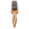 Picture of GranNaturals Hard Bristle Brush for Slick Back Hair & Teasing - Stiff Reinforced Nylon Hairbrush for Smoothing Thick Curly Hair into Sleek Ponytail Bun - Wide Rat Tail for Sectioning & Parting