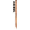 Picture of GranNaturals Hard Bristle Brush for Slick Back Hair & Teasing - Stiff Reinforced Nylon Hairbrush for Smoothing Thick Curly Hair into Sleek Ponytail Bun - Wide Rat Tail for Sectioning & Parting