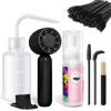 Picture of Buqikma Lash Shampoo Kit - Eyelash Extension Cleanser for Extensions 60ML with Rechargeable Handheld Lash Fan Dryer Mascara Brush Rinse Bottle Makeup Cleansing Foam for Lash Care
