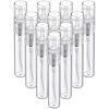Picture of Fandamei Mini Spray Bottle, 10 Pack 5ml Mini Plastic Spray Bottle Empty, Fine Mist Refillable Mini Perfume Bottle, Perfume Atomizer, Small Sample Containers, Plastic Portable Travel Bottle, Clear