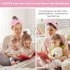 Picture of Casoty Pink 6 Pcs Spa Headband, Hair Band for Washing Face, Makeup Headband, Skincare Headbands, Soft Fleece Hairband for Face Washing Yoga