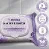 Picture of mivida Hypoallergenic Makeup Remover Wipes | Biodegradable Facial Cleansing Makeup Remover Face Wipes with Hyaluronic Acid | Fragrance Free,Alchohol Free wipes | 25 Count