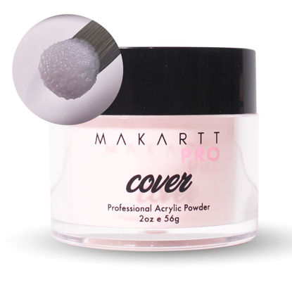Picture of MakarttPro Acrylic Powder - 56g/2oz Acrylic Nail Cover Powder for Nail Extension, Perfect Acrylic Powder for Professional Private Nail Technicians - Color - Nectar Blush