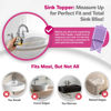 Picture of Sink Topper Foldable Sink Cover - Silicone Beauty Makeup Brush Cleaning Mat - Hot Tools Organizer - Bathroom Must Have Accessory for Extra Space & Storage Saver - Traveling - Standard, Iris Lavender