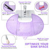 Picture of Sink Topper Foldable Sink Cover - Silicone Beauty Makeup Brush Cleaning Mat - Hot Tools Organizer - Bathroom Must Have Accessory for Extra Space & Storage Saver - Traveling - Standard, Iris Lavender
