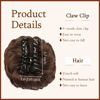 Picture of SOFEIYAN Claw Clip Messy Bun Hair Piece Wavy Curly Hair Bun Clip in Claw Chignon Ponytail Hairpieces Synthetic Tousled Updo Hair Extensions Scrunchie Hairpiece for Women, Dark Brown/Golden Auburn