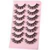Picture of FARRED Cat Eye Lashes Wispy Fake Eyelashes Short 7 Pairs Natural Strip Lash Fluffy Mink Fox Eye Lashes Pack Small Full pestañas (A18 | 9-15MM)