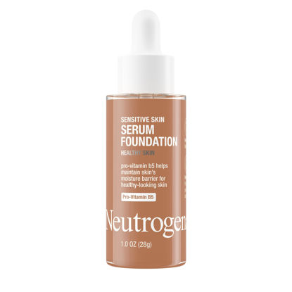 Picture of Neutrogena Healthy Skin Sensitive Skin Serum Foundation with Pro-Vitamin B5, Color Correcting & Pore Minimizing Liquid Foundation & Face Serum, Buildable Coverage, Medium/Deep 03, 1 oz