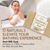 Picture of O Naturals 3-Pcs Goat Milk Soap with Soap Saver Bag - Unscented, Triple-Milled, Nourishing, for Sensitive Skin