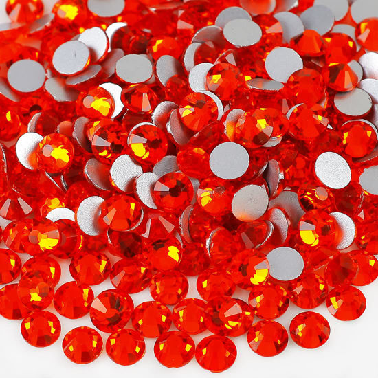 Picture of SS16 Hyacinth Crystal Rhinestones,yantuo 4mm Orange Glass Rhinestone Non hotfix Stone 1440pcs, Bling gems for Nail Art,Cup,Shoes,Makeup,DIY Crafts