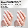 Picture of AILLSA Builder Gel for Nails Yogurt White 7 In 1 Hard Gel Polish for Nail Thickening Nude Milky Extension U V Gel Natural Color Strengthener Gel Nail Polish for Nail Art Base Coat Needed 0.51 Oz GB07