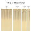 Picture of HOTBANANA Clip in Hair Extensions Real Human Hair 140g 9pcs 20 inch Ash Blonde to Golden Blonde and Platinum Blonde Clip in Human Hair Extensions Straight Remy Hair Extensions Full Head