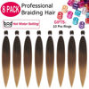 Picture of Alrence Pre Stretched Braiding Hair Long Braid 36 Inch 8 Packs Professional Braiding Hair Extensions Synthetic Crochet Twist Braids (36 Inch, 1B/30/27)