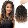 Picture of 8 Packs Crochet Hair for Black women, Goddess Locs Crochet Hair, Goddess Faux Locs with Curl Braids (12Inch, 8Packs, T1B/27)