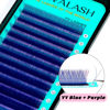 Picture of VAVALASH YY Lash Extensions Blue + Purple Color Tray Easy Premade Volume 2D Fans Eyelash Extension YY Type Natural Volume Lashes Extension Soft Matte Black Lashes (Blue + Purple-YY-0.07-D-8-15mm)